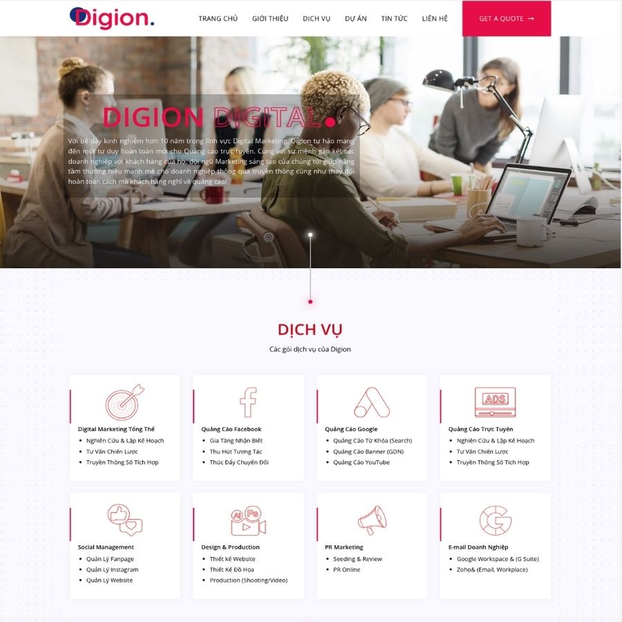 Themes WordPress mẫu website Agency, công ty, công ty công nghệ