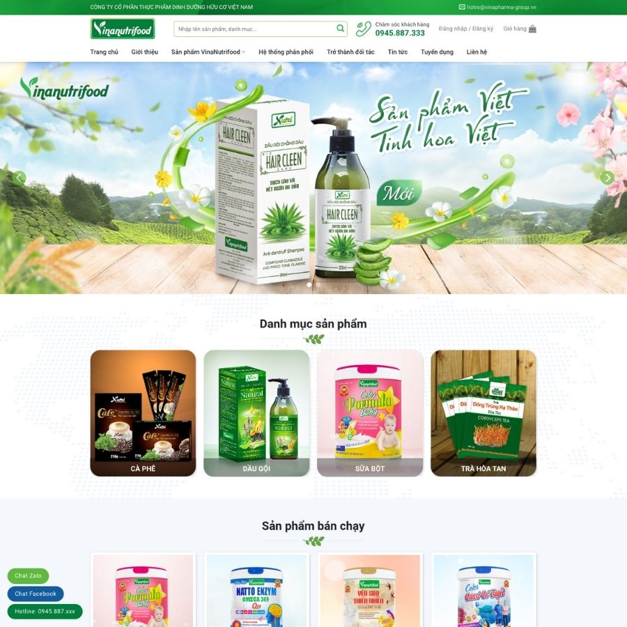 Themes WordPress mẫu website thực phẩm thiên nhiên, thuốc trị mụn, đồ thẩm mỹ cho nữ 15