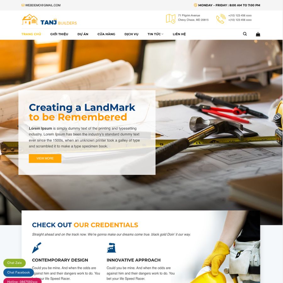 Themes wordpress mẫu website giới thiệu công ty 2, tin tức công ty
