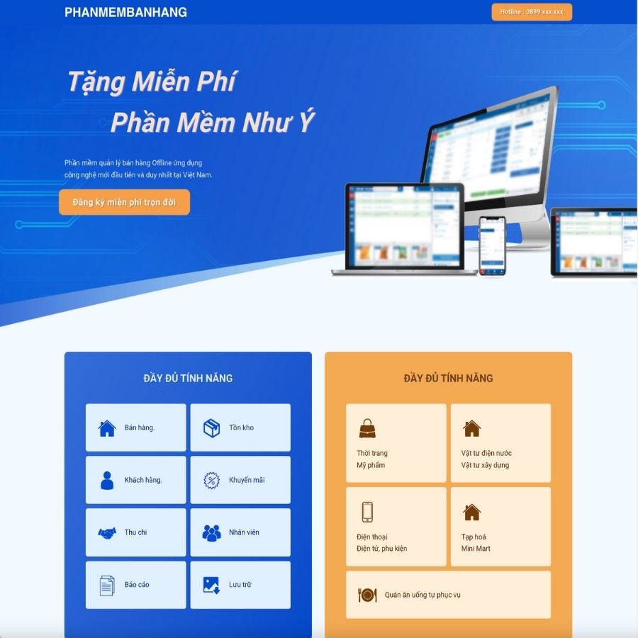 Themes WordPress mẫu website landingpage bán phần mềm, landingpage chạy quảng cáo phần mềm