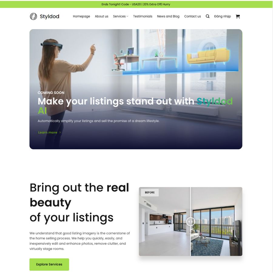 Themes wordpress mẫu website giới thiệu công ty 7, tin tức