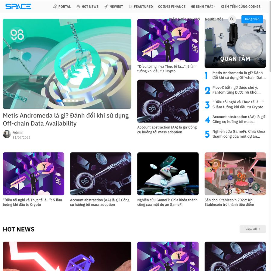 Themes wordpress mẫu website sàn coin, tiền ảo, công nghệ thông tin