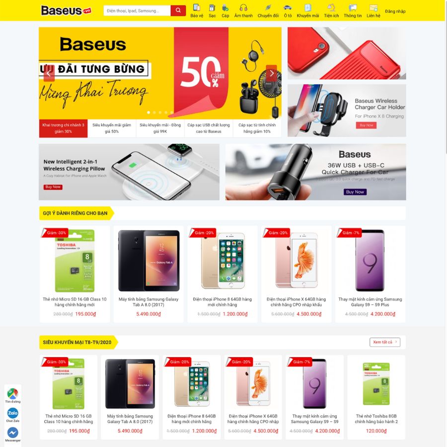 Themes wordpress mẫu website bán điện thoại, phụ kiện điện thoại cực đẹp