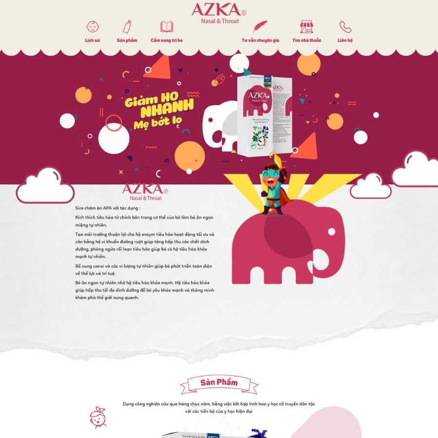 Themes WordPress mẫu website landingpage thực phẩm chức năng, thuốc trị ho, landingpage tiktok 16