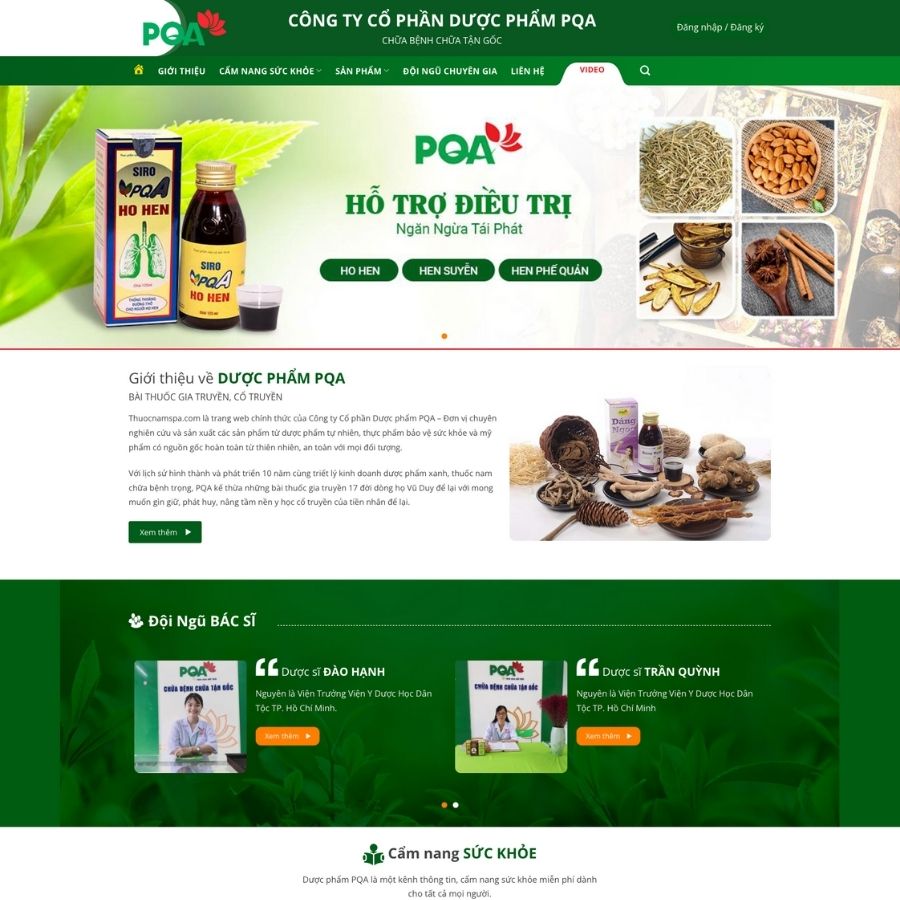 Themes WordPress mẫu website thuốc bán, shop bán thuốc nam, thuốc đông y, mỹ phẩm