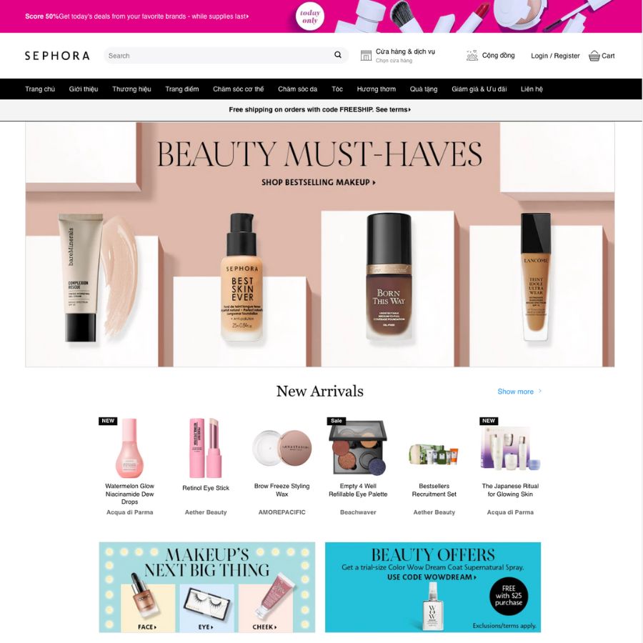 Themes wordpress mẫu website mỹ phẩm, giới thiệu bán mỹ phẩm 12