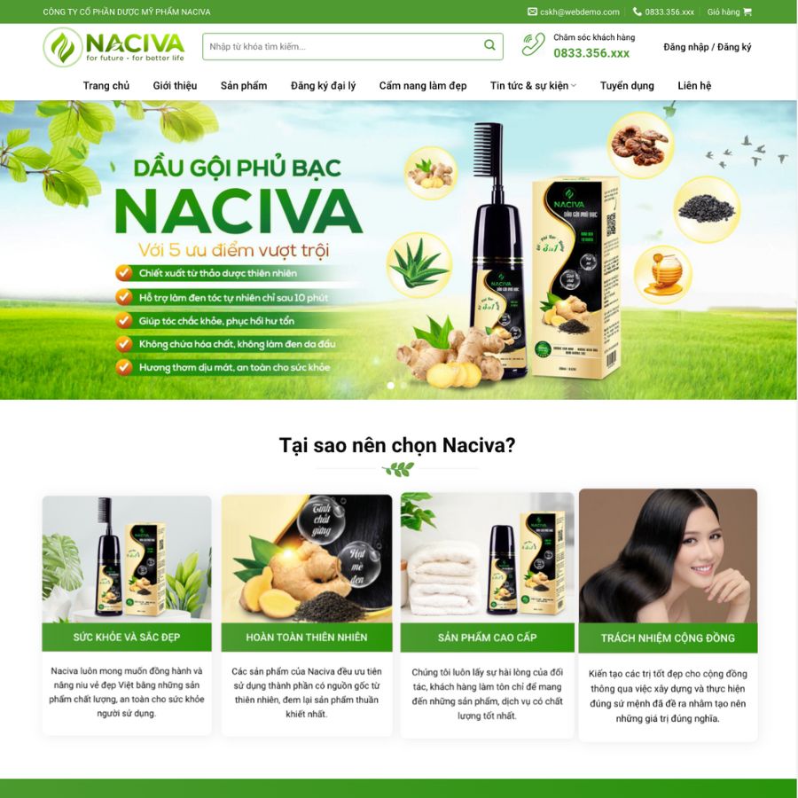 Themes wordpress mẫu website mỹ phẩm, giới thiệu mỹ phẩm, bán hàng mỹ phẩm 13