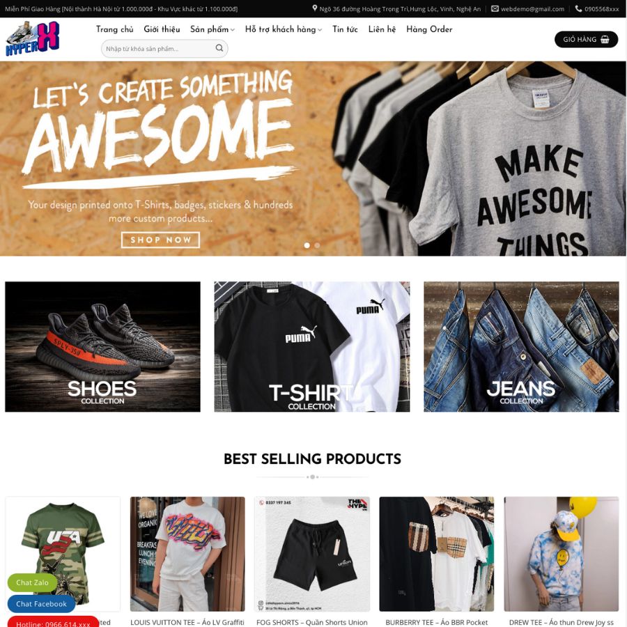 Themes wordpress mẫu website shop bán quần áo, thời trang tin tức