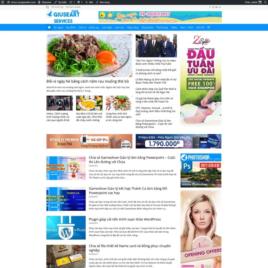 Themes WordPress mẫu website tin tức , mẫu website tin tức blog giải trí, tin tức thời sự, blog cá nhân