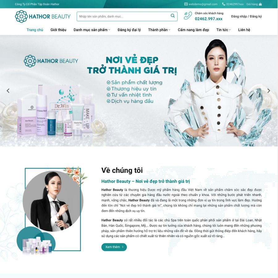 Themes wordpress mẫu website mỹ phẩm, giới thiệu mỹ phẩm, bán hàng mỹ phẩm 16