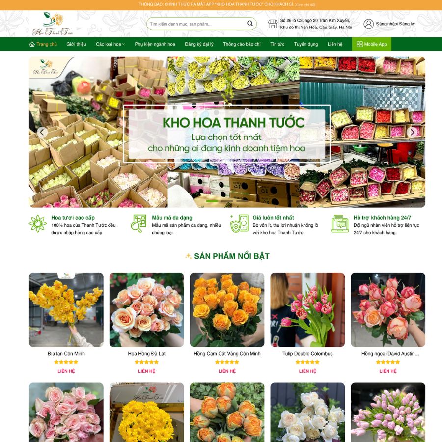 Themes wordpress mẫu website shop bán hoa, bán hoa tươi, hoa khô flower 5