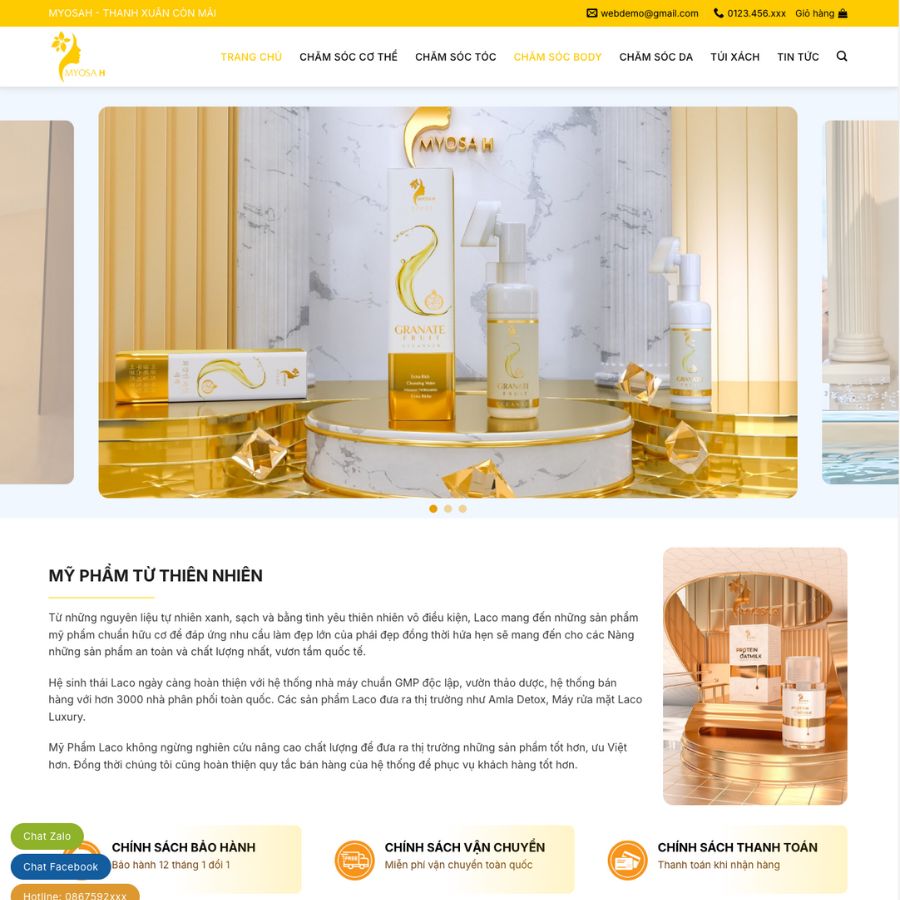 Themes wordpress mẫu website mỹ phẩm, giới thiệu mỹ phẩm, bán hàng mỹ phẩm 17