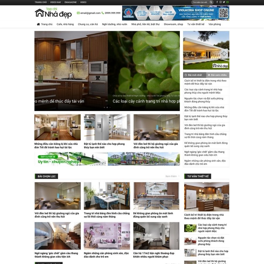 Themes WordPress mẫu website tin tức , mẫu website tin tức nội thất, tin tức thời sự, blog cá nhân 3
