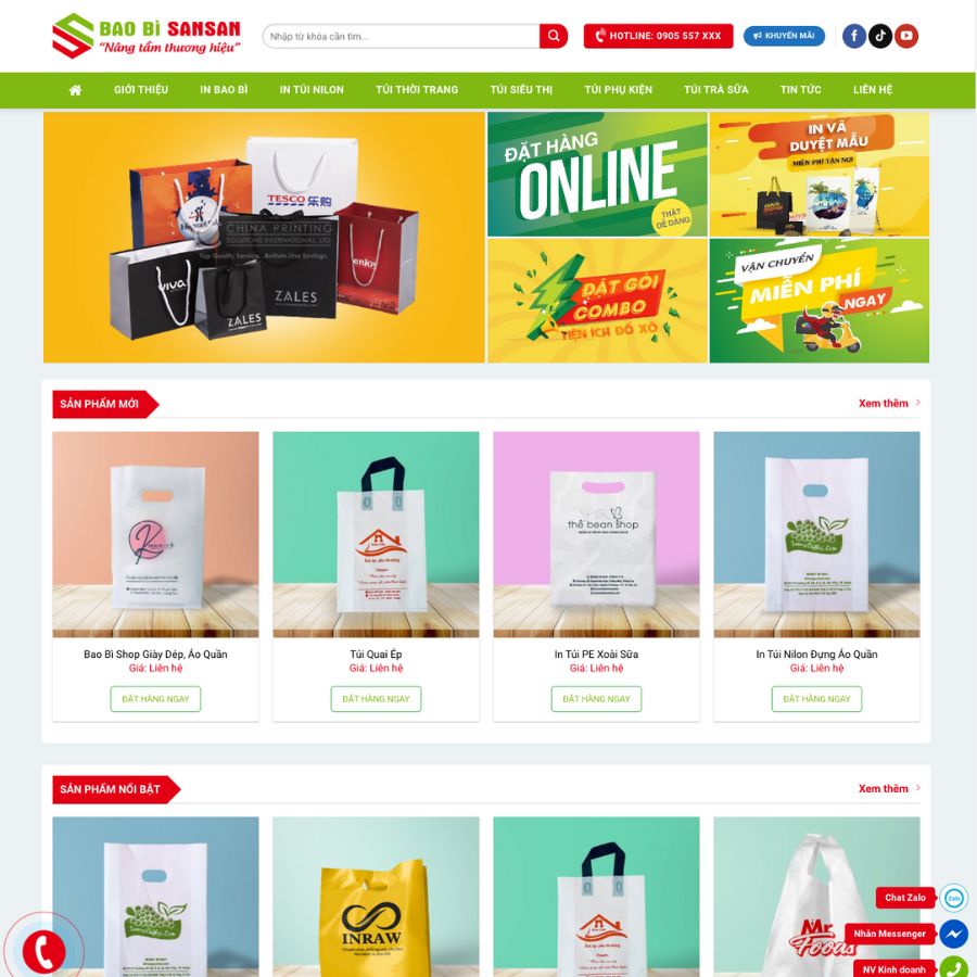 Themes wordpress mẫu website in ấn 5, bán hàng văn phòng, phụ kiện in ấn