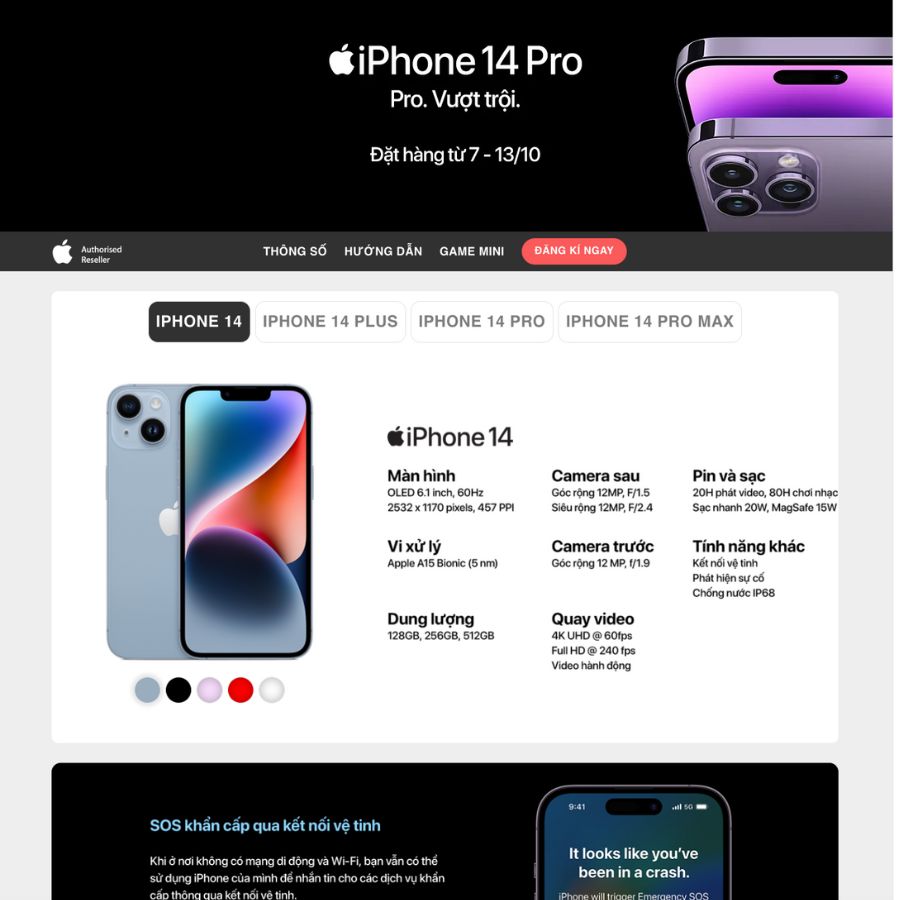 Themes wordpress mẫu website iphone 2, bán thiệu thoại, landingpage