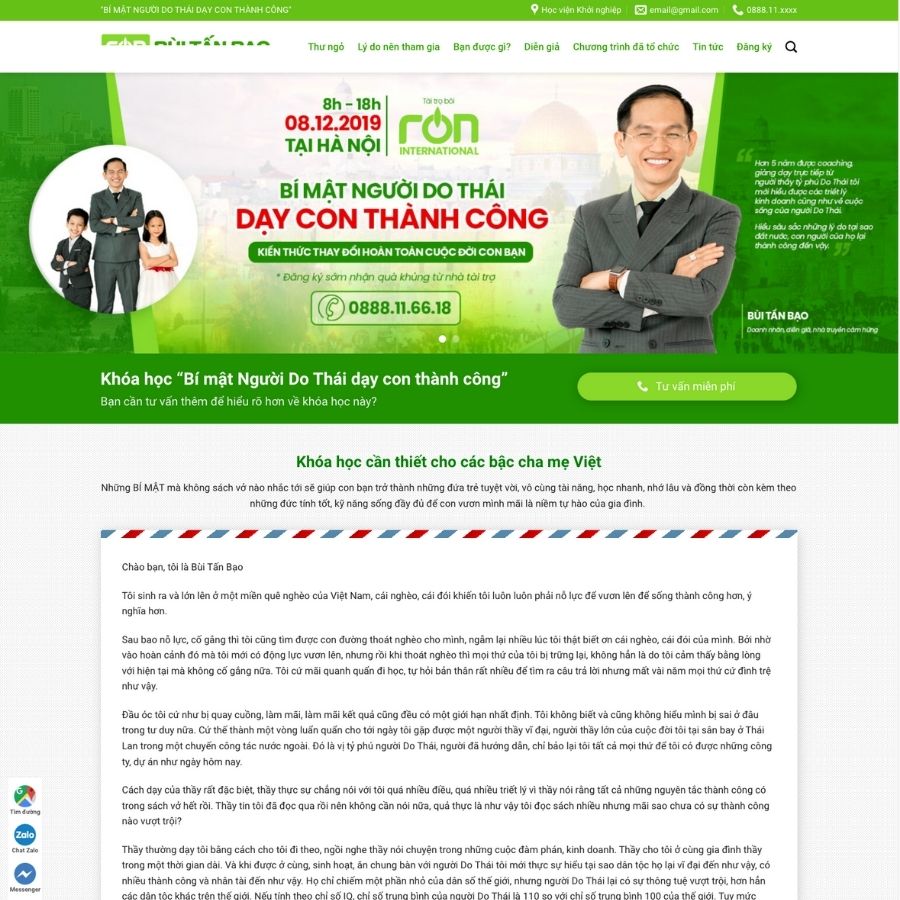 Themes WordPress mẫu website khoá học dạy trẻ con, landingpgae khoá học chạy quảng cáo, sự kiện 11