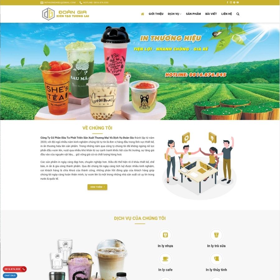 Themes WordPress mẫu website công ty in ấn, mẫu web bán sản phẩm in ân đẹp, in bạt 2