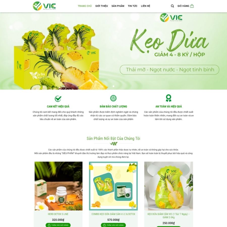 Themes WordPress mẫu website landingpage thực phẩm chức năng, kẹo sâm dứa, landing chạy qc 17