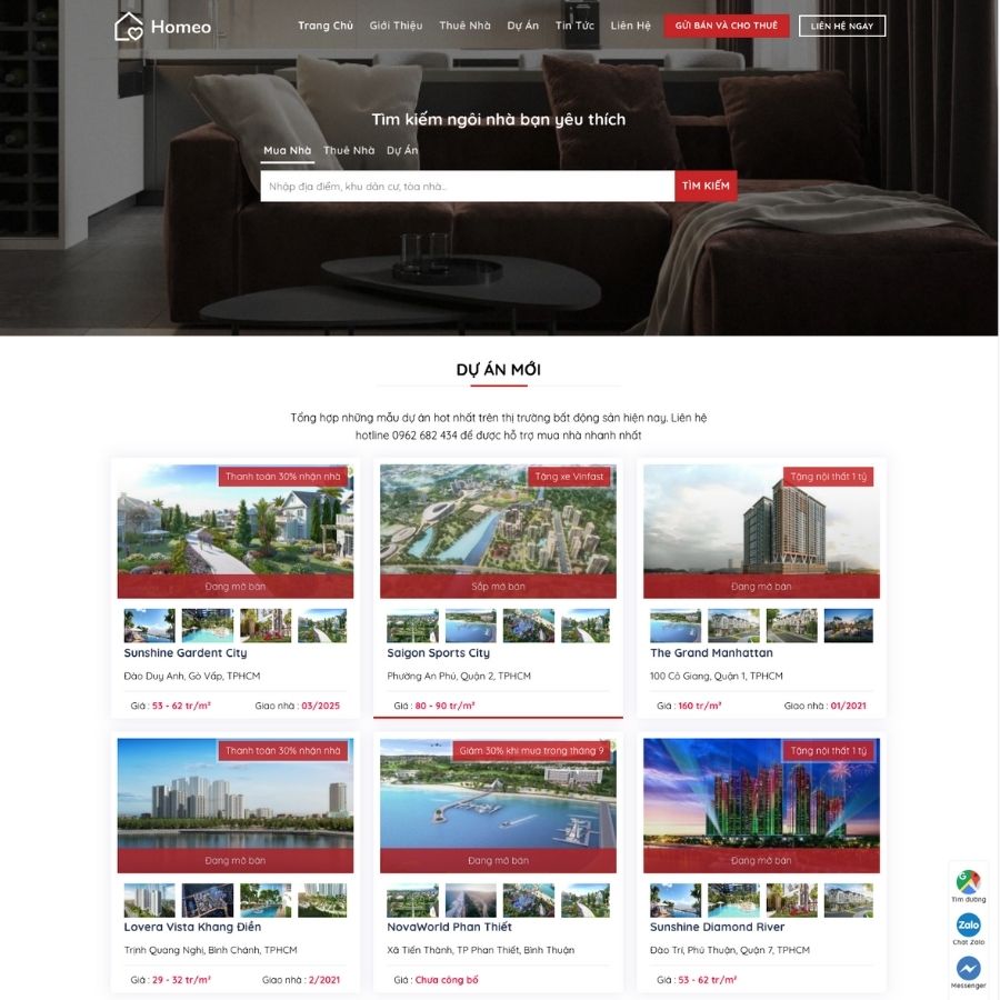 Themes WordPress mẫu website bất động sản , bán nhà đất, Bán dự án bất động sản 10