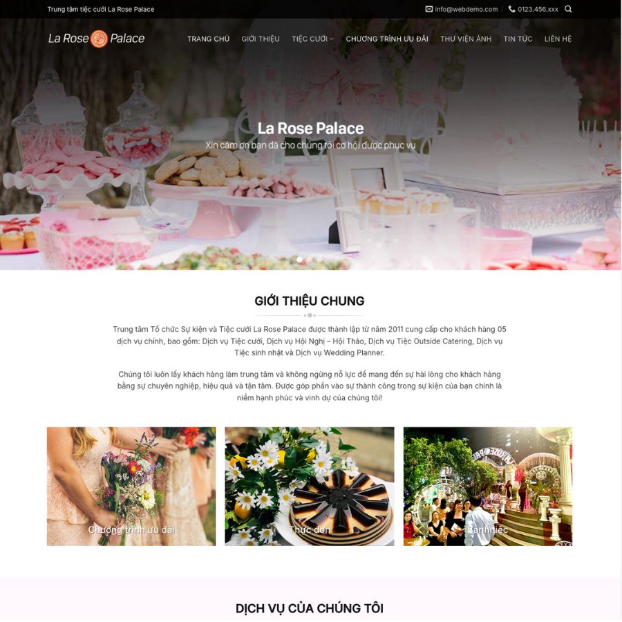Themes wordpress mẫu website nhà hàng tiệc cưới, mẫu nhà hàng, trung tâm hội nghị
