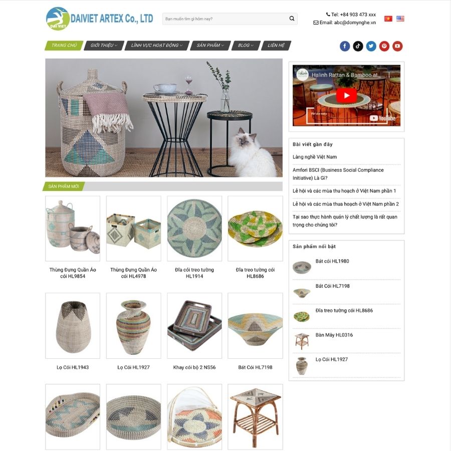 Themes WordPress mẫu website đồ mỹ nghệ, bán đồ handmade, đồ dụng cụ mỹ nghệ thủ công