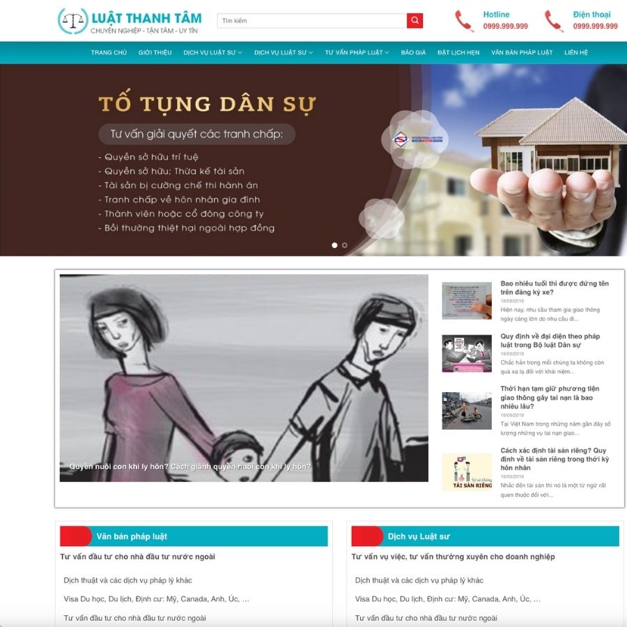 Themes WordPress mẫu website luật sư, mẫu website luật sư, tư vấn luật, dịch vụ luật sư