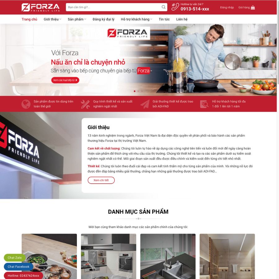 Themes wordpress bếp từ, bán thiết bị điện máy, đồ gia dụng, bếp từ