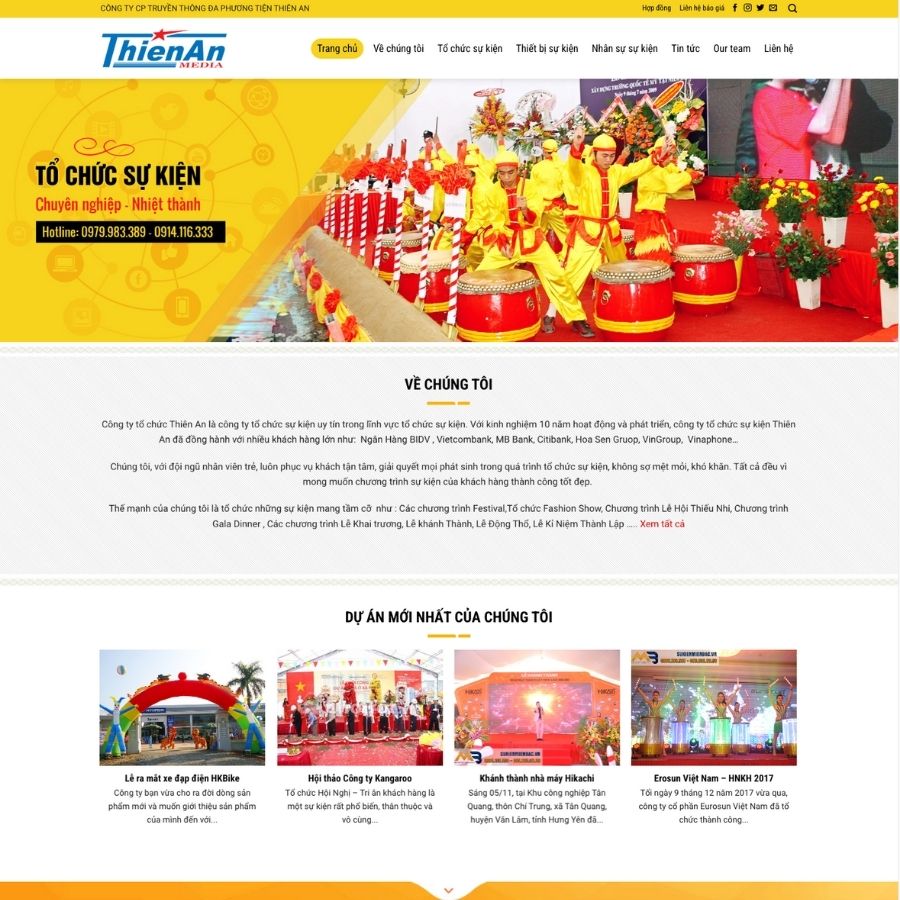 Themes WordPress mẫu website teambuilding, tổ chức sự kiện mẫu tổ chức event 6