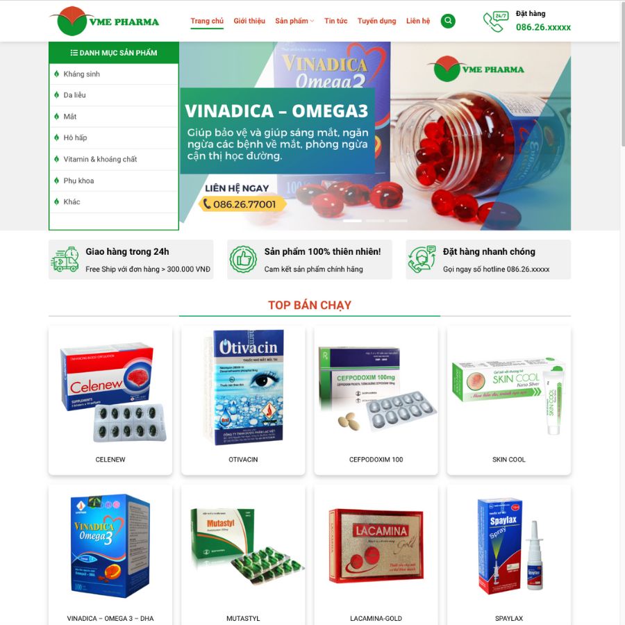 Themes wordpress mẫu website dược phẩm, công ty dược phẩm , sức khoẻ 9