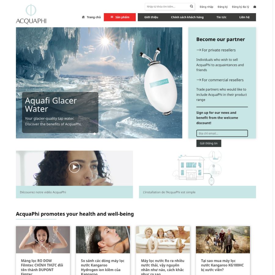 Themes wordpress mẫu website bán máy lọc nước, tin tức lọc nước 4