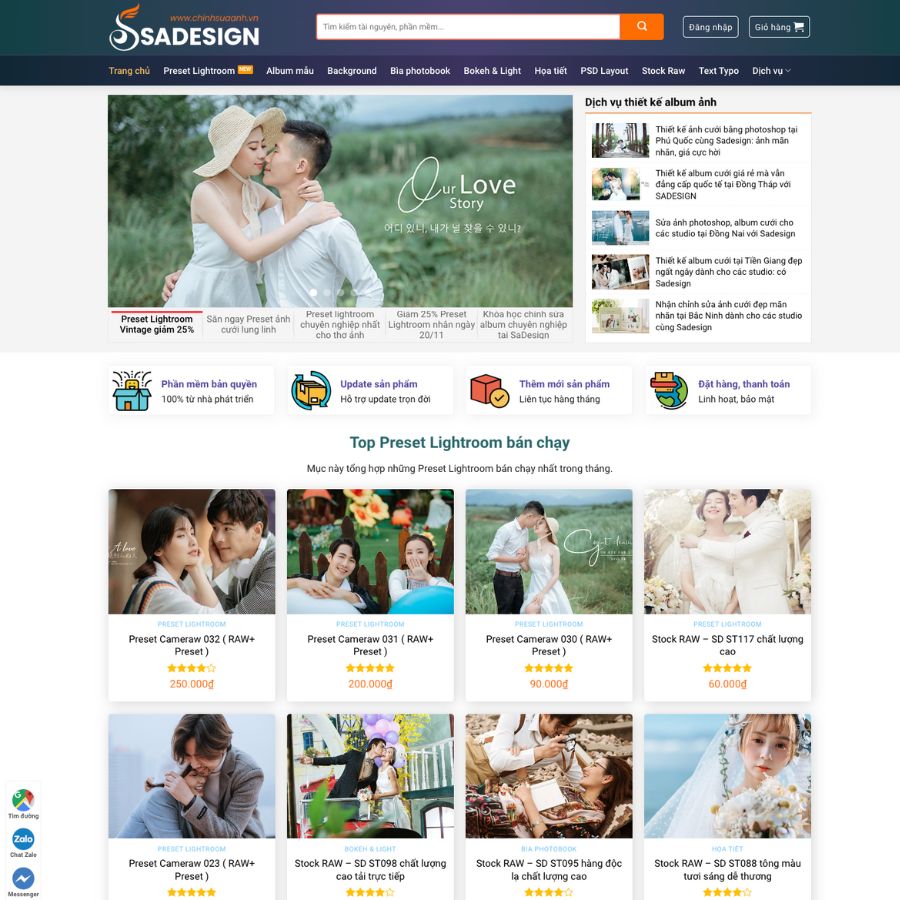 Themes wordpress mẫu website bán stock, bán phần mềm, tài liệu ảnh