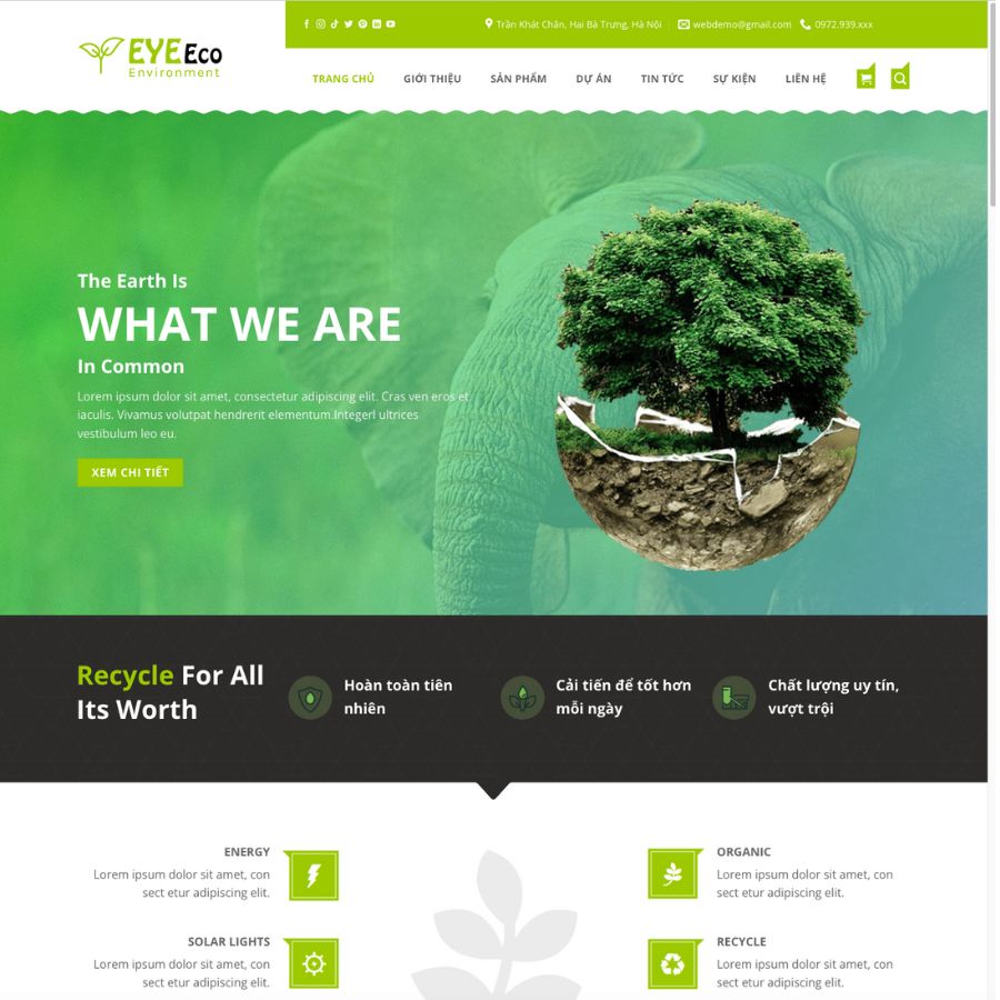 Themes wordpress mẫu website từ thiện, tin tức từ thiện, blog, thiên nhiên