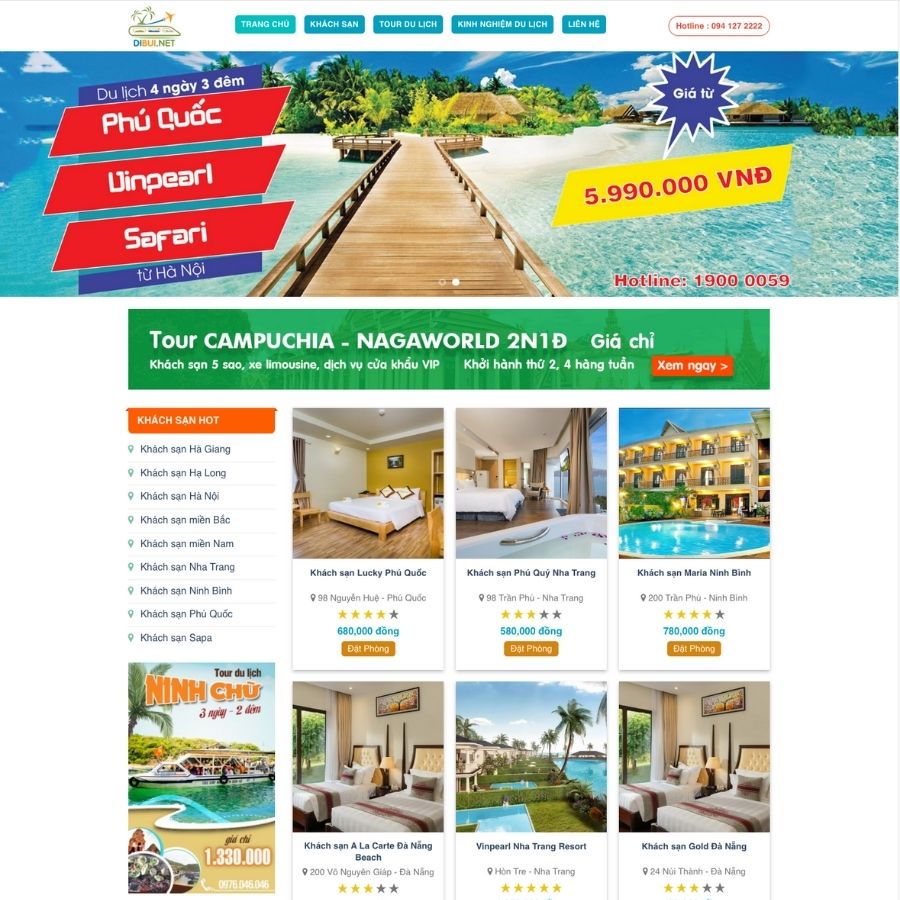 Themes WordPress mẫu website du lịch, bán tour, dịch vụ du lịch trong nước, quốc tế 2