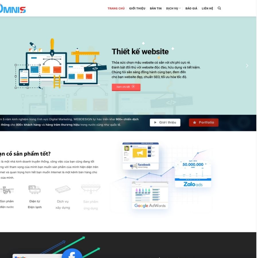 Themes WordPress mẫu website marketing, mẫu website công ty, marketing, thiết kế website