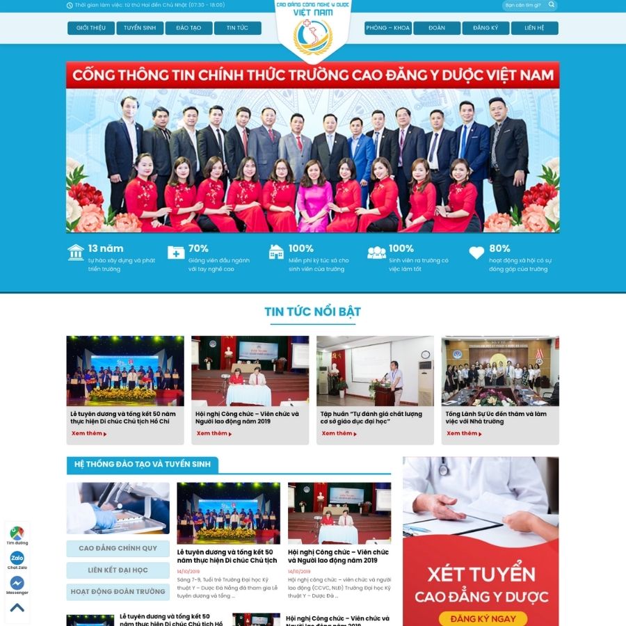 Themes WordPress mẫu website trường học, website về giáo dục, website về đào tạo trường học