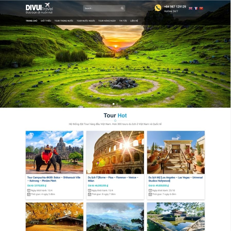 Themes WordPress mẫu website du lịch, bán tour, dịch vụ du lịch trong nước, quốc tế 5