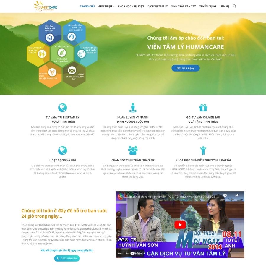 Themes WordPress mẫu website tư vấn tâm lý, chuyên gia tư vấn tâm lý, website tư vấn