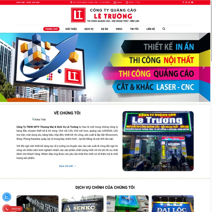 Themes wordpress biển quảng cáo, themes công ty quảng cáo