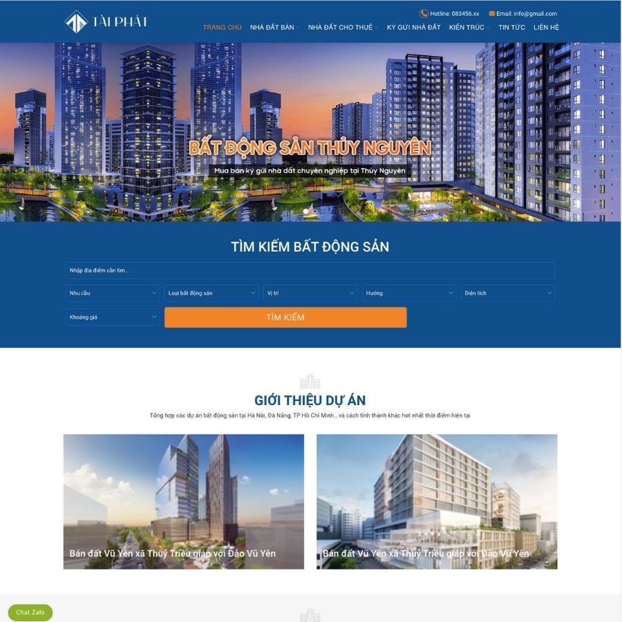 Themes WordPress mẫu website bất động sản , bán nhà đất, cho thuê bất động sản online 30