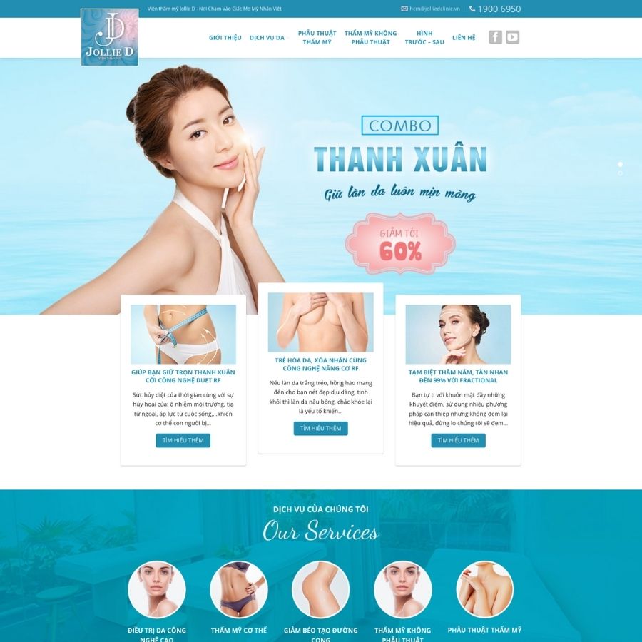 Themes WordPress mẫu website spa, mẫu website chuyên spa, viện thẩm mỹ cực đẹp landingpage 4