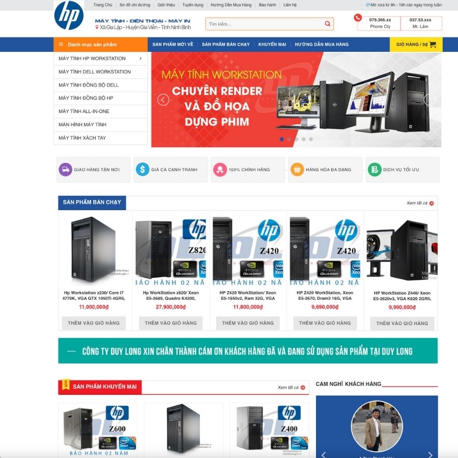 Themes WordPress mẫu website chuyên bán máy tính, mẫu website máy tính, laptop pc cực đẹp 5