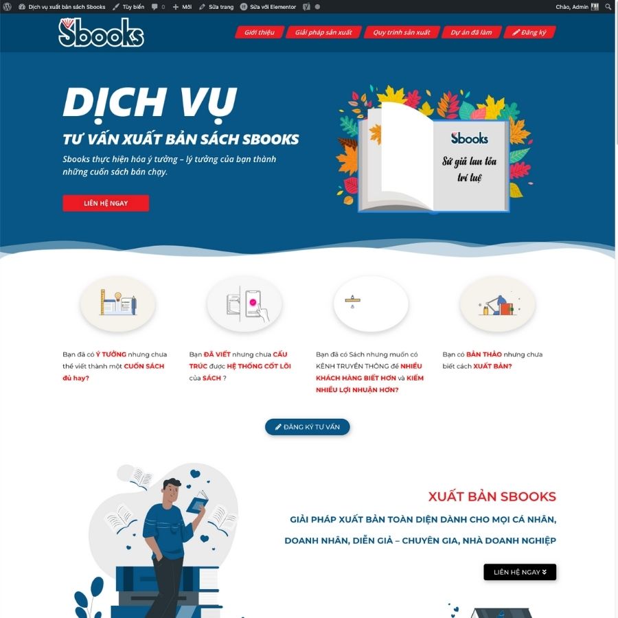 Themes wordpress mẫu website xuất bản sách, giới thiệu sách, ra mắt sách mới