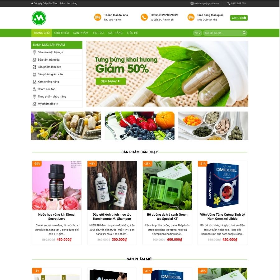 Themes WordPress mẫu website dược phẩm, mẫu website bán thuốc tây, bán thảo dược 3