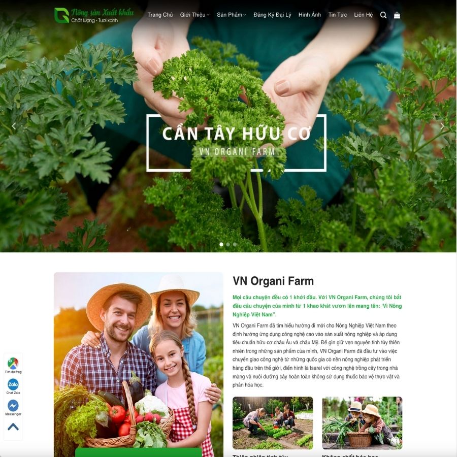 Themes WordPress mẫu website nông sản, foody, mẫu websigte thực phẩm, đồ rau của quả đẹp 2