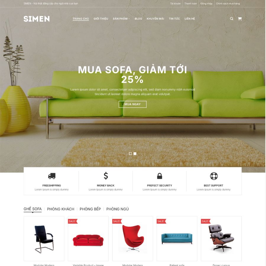 Themes wordpress mẫu website bán đồ nội thất, đồ gỗ, đồ decor cực đẹp 35