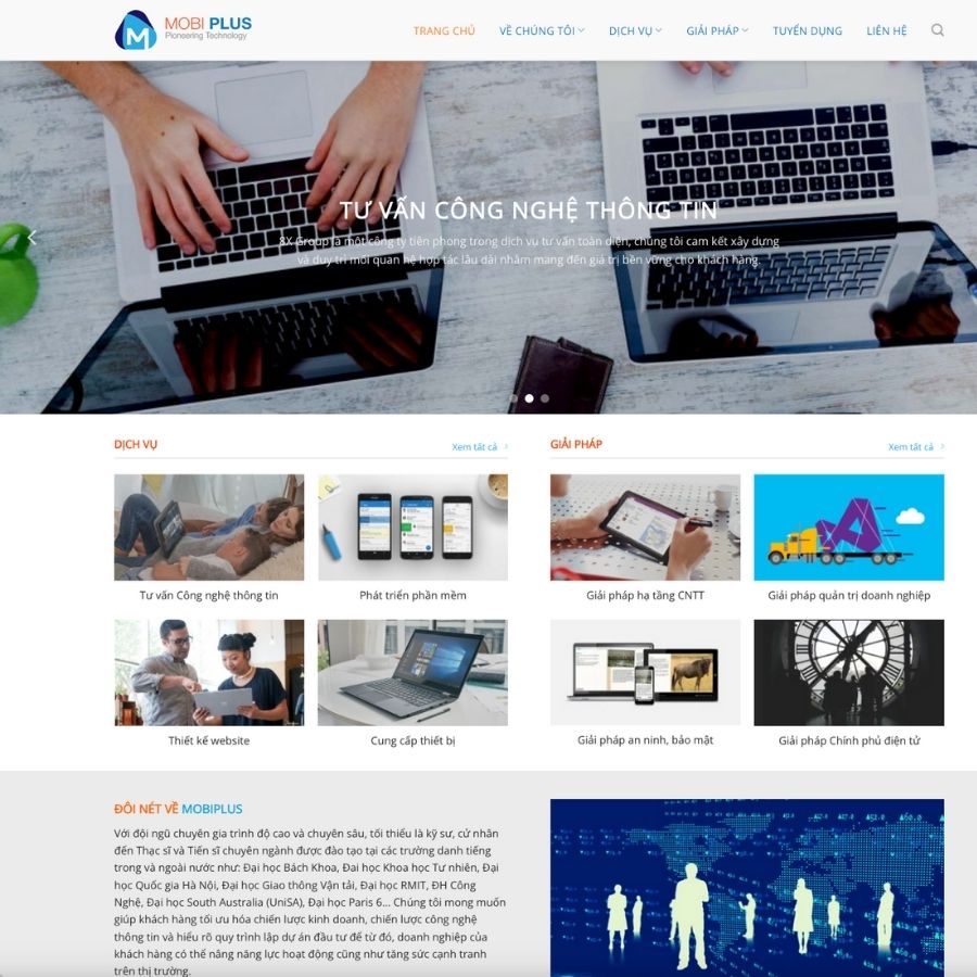 Themes WordPress mẫu website công ty hosting, lưu trữ đám mây, trung tâm dữ liệu, website dữ liệu