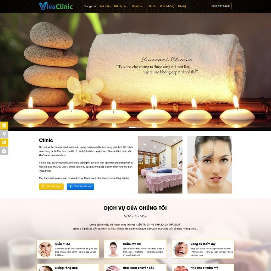 Themes WordPress mẫu website landingpage thẩm mỹ viện làm đẹp, landingpage làm đẹp phái nữ