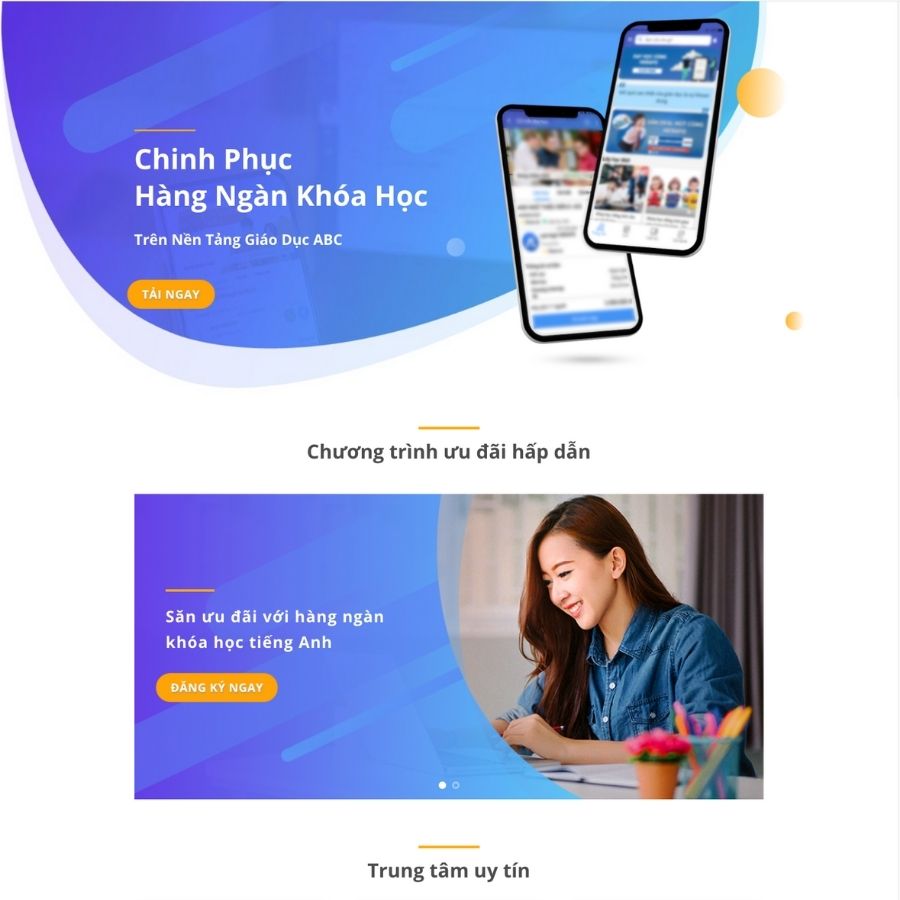 Themes WordPress mẫu website app giáo dục, ứng dụng học tập, công ty ứng dụng