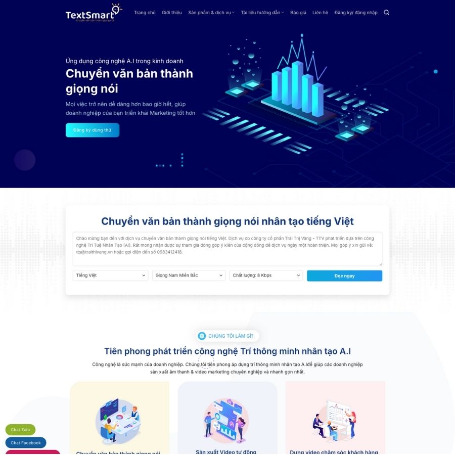 Themes WordPress mẫu website tools chuyển văn bản thành giọng nói, mẫu website giới thiệu tools