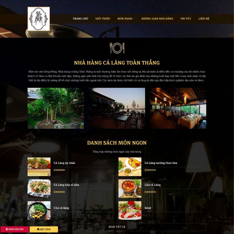 Themes WordPress mẫu website nhà hàng, mẫu food, menu nhà hàng thực phẩm cực đẹp 2